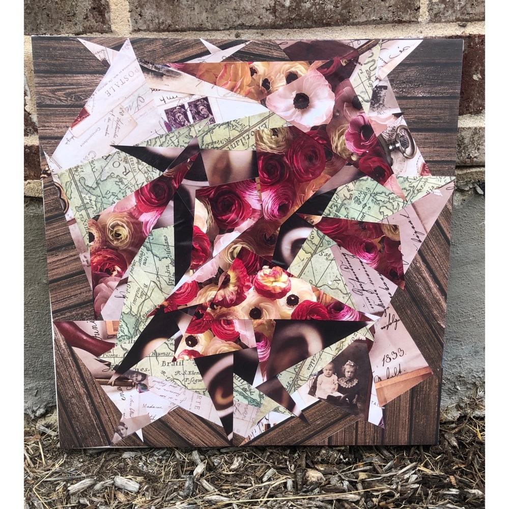 ✨Original Handmade Analog Collage on Canvas✨